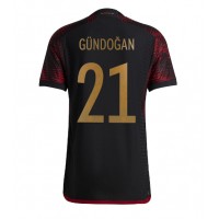Germany Ilkay Gundogan #21 Replica Away Shirt World Cup 2022 Short Sleeve